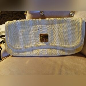MCM EUC Snakeskin Clutch